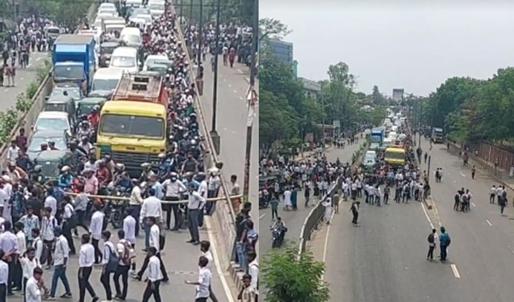 ছয় দফা দাবিতে পলিটেকনিক শিক্ষার্থীদের রাজধানীর সাতরাস্তায় সড়ক অবরোধ 3 mohakhali 1744784755 ছয় দফা দাবিতে পলিটেকনিক শিক্ষার্থীদের রাজধানীর সাতরাস্তায় সড়ক অবরোধ
