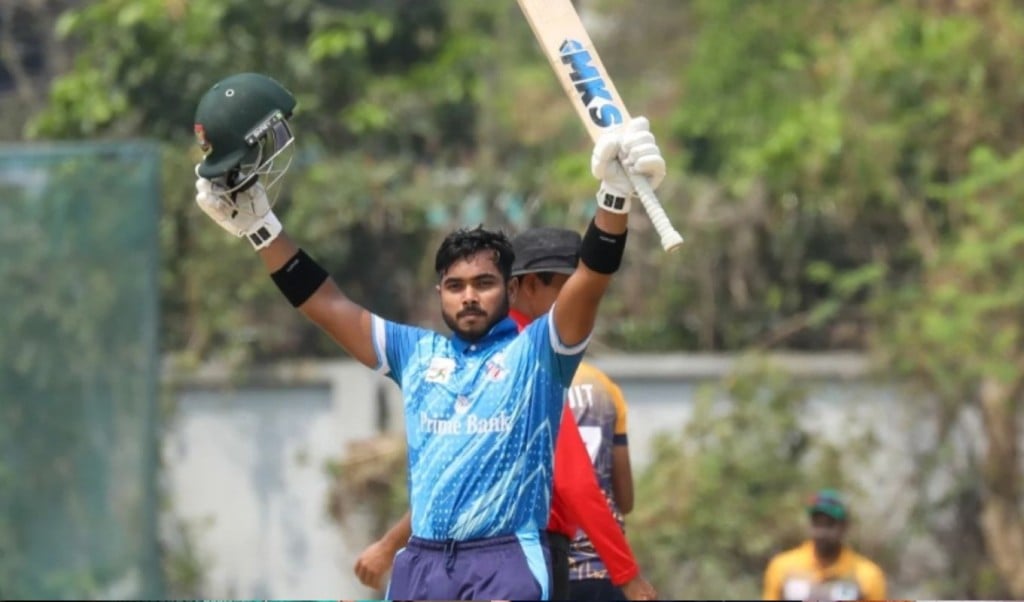 sadeq 72 1743953335 ব্যাট হাতে ইমনের তাণ্ডব, ১৫ বলে ফিফটি হাঁকিয়ে নতুন রেকর্ড