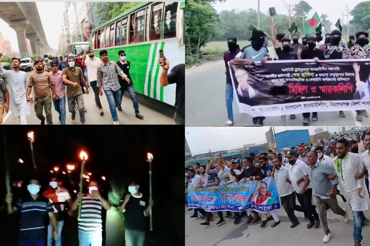 রাজনীতিতে ফিরছে আওয়ামী লীগ, দেশের বিভিন্ন স্থানে ঝটিকা মিছিল