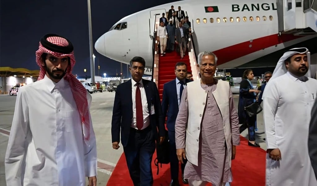 কাতার পৌঁছেছেন প্রধান উপদেষ্টা 1745291609 কাতার পৌঁছেছেন প্রধান উপদেষ্টা