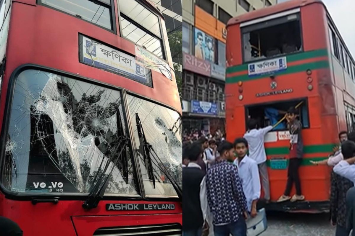 ঢাবির বাসে হামলা, গ্রেপ্তার ৫