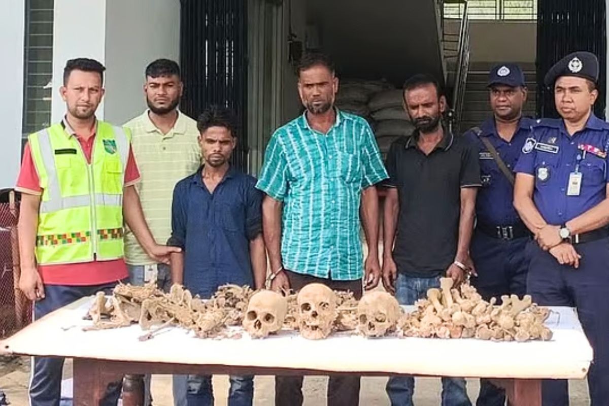 ভালুকায় বাস তল্লাশিতে মানুষের খুলি-হাড় উদ্ধার, পাচারচক্রের ৩ সদস্য গ্রেপ্তার