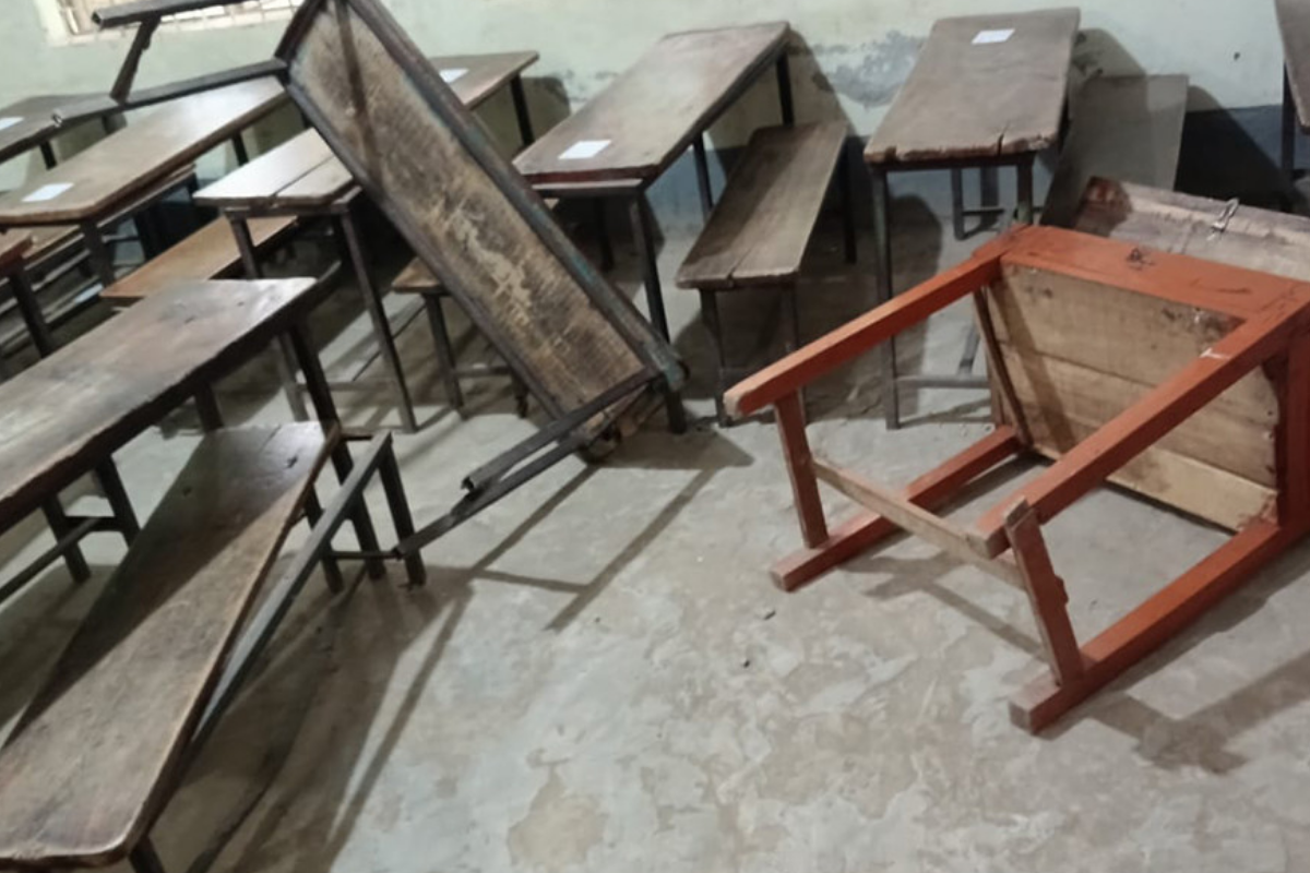 পরীক্ষা ভালো না হওয়ায় এসএসসির কেন্দ্র ভাঙচুর