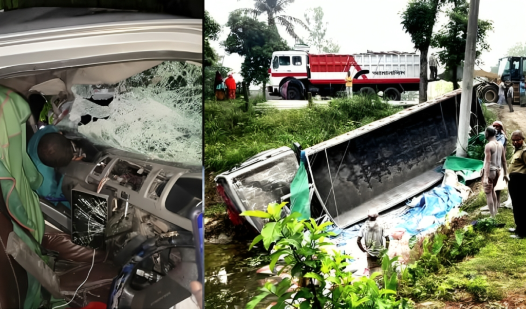 সিরাজগঞ্জে ট্রাক মাইক্রোবাস মুখোমুখি সংঘর্ষে নিহত ২ 1744956337 সিরাজগঞ্জে ট্রাক-মাইক্রোবাস মুখোমুখি সংঘর্ষে নিহত ২