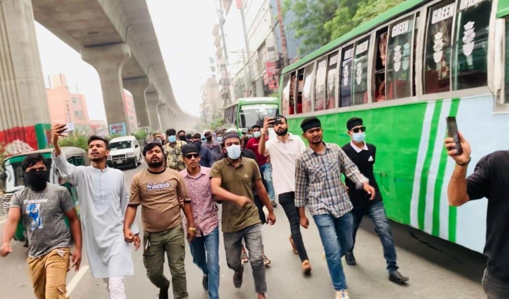স্বেচ্ছাসেবক লীগের ঝটিকা মিছিল 1745140497 শেরে বাংলা নগরে স্বেচ্ছাসেবক লীগের ঝটিকা মিছিল