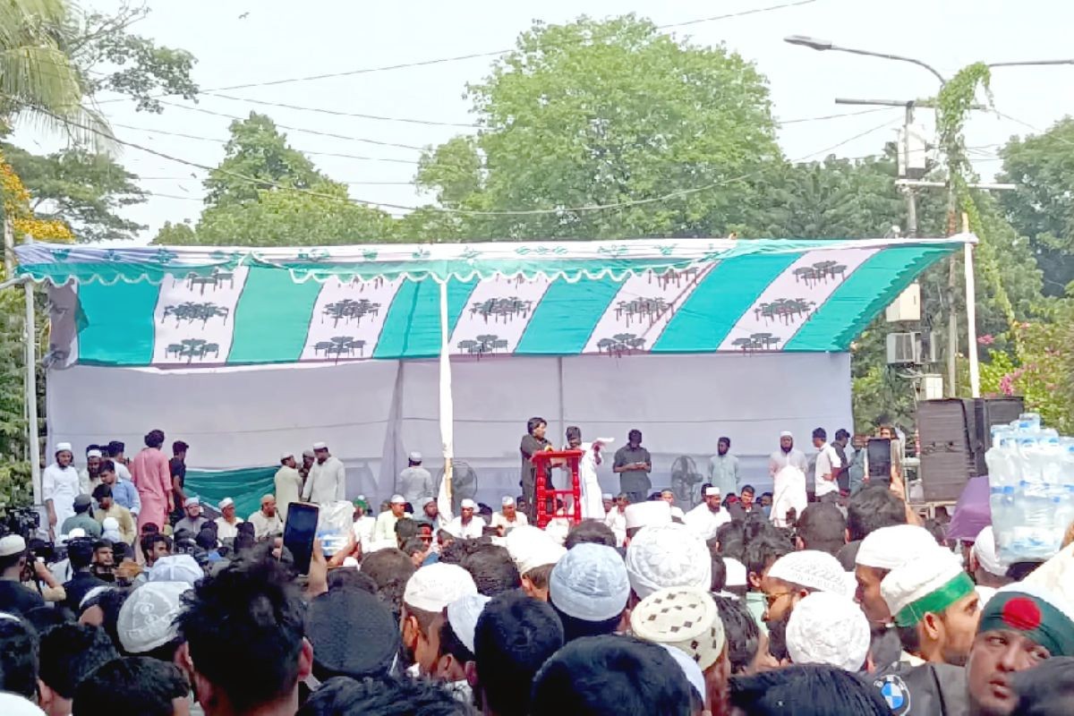 আ. লীগ নিষিদ্ধের দাবিতে বৈছাআ সহ সমমনা দলগুলোর সমাবেশে