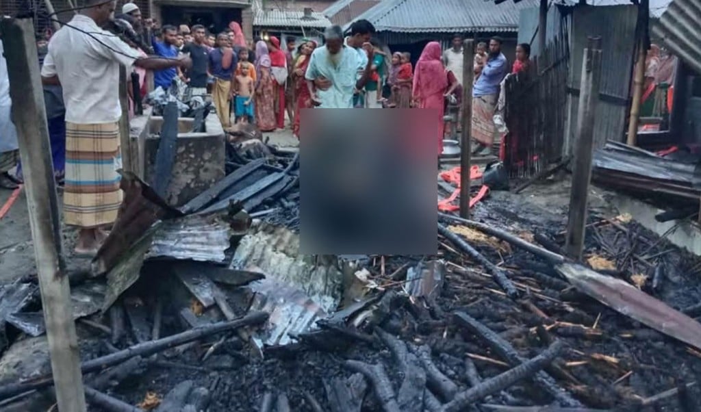 আগুনে পুড়ে ছাই কৃষকের ৪ গরু 1747197614 গোয়াল ঘরে আগুন,পুড়ে ছাই ৪ গরু