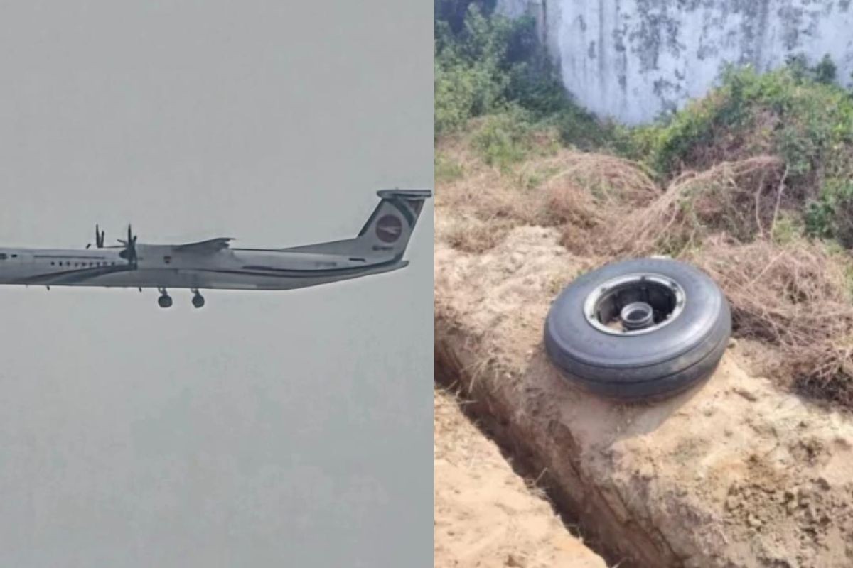 কক্সবাজার থেকে উড্ডয়নের পর খুলে পড়ল বিমানের চাকা