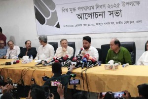 গণমাধ্যমের ওপর সরকারি হস্তক্ষেপ অনেকটাই কমেছে— দাবি নাহিদ ইসলামের