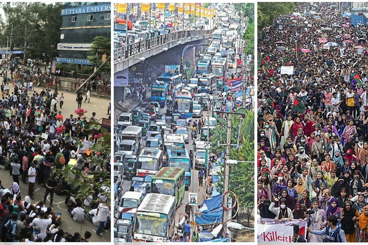 অবরোধ আর বিক্ষোভের নগর ঢাকা, জনদুর্ভোগ চরমে