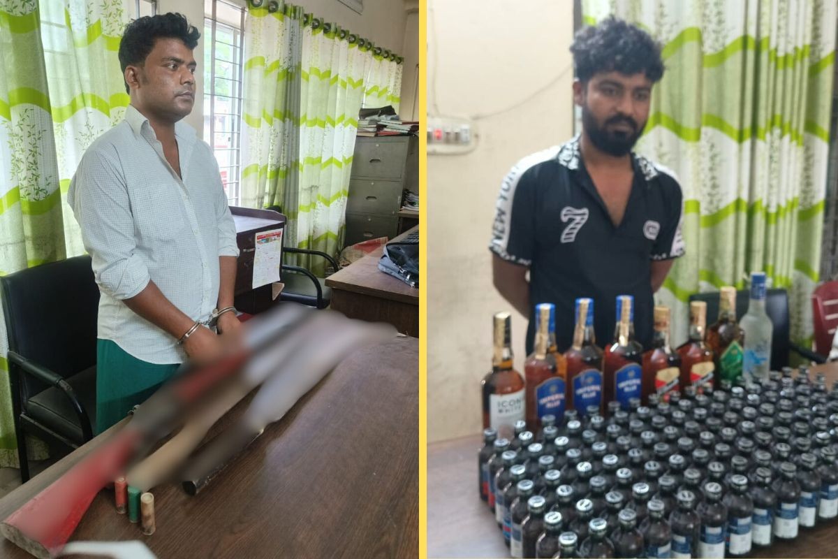 যৌথবাহিনীর পৃথক অভিযানে মাদক ও অস্ত্রসহ দুইজন গ্রেপ্তার