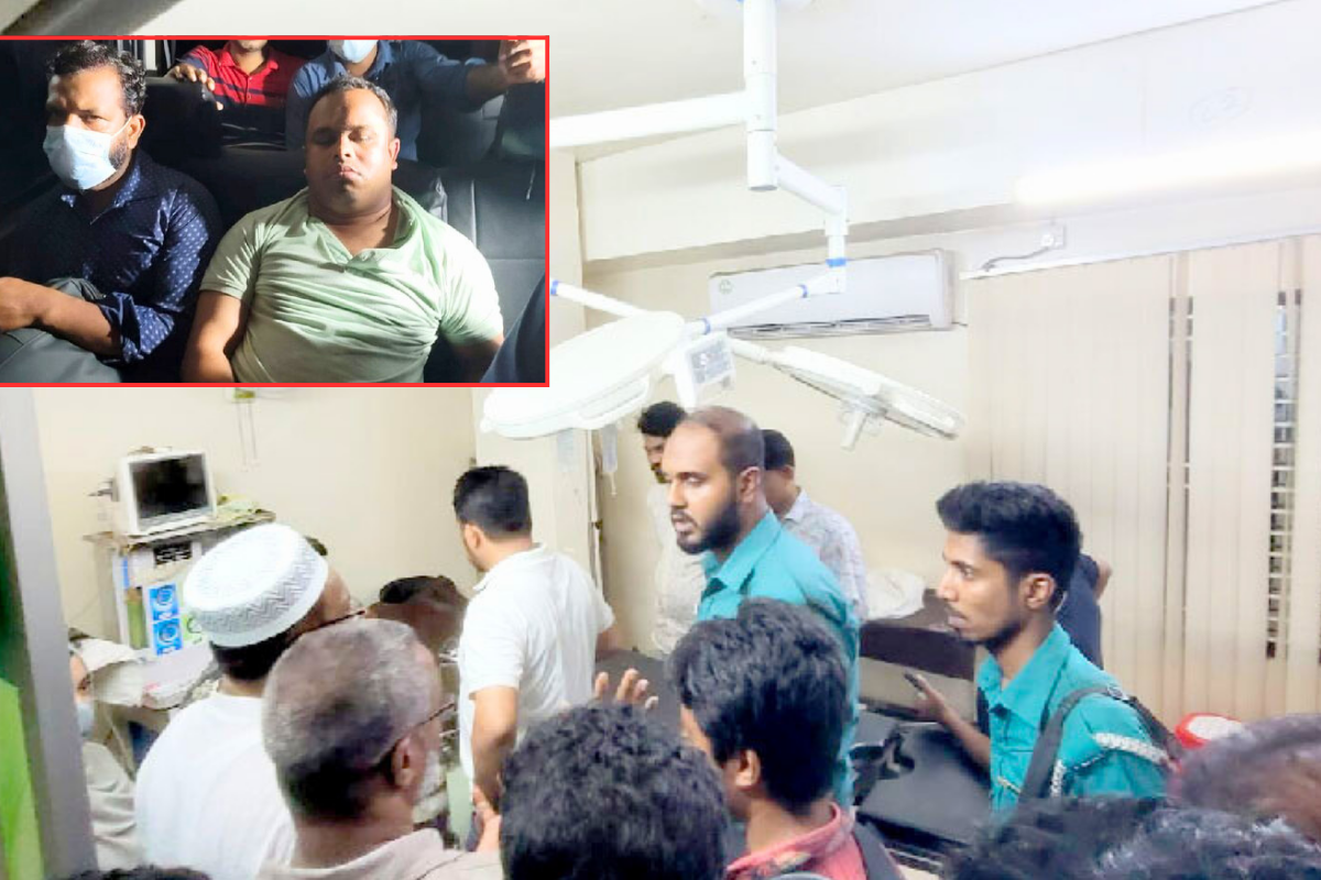 রোগীর চিকিৎসার সময় ওটিতে ঢুকে চিকিৎসককে গ্রেপ্তার