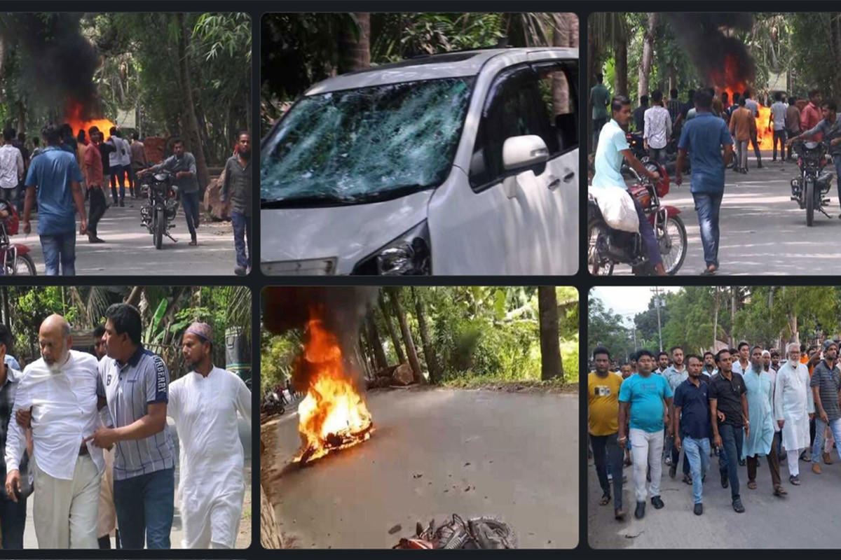 নড়াইলে বিএনপি নেতার গাড়িবহরে হামলা-ভাঙচুর