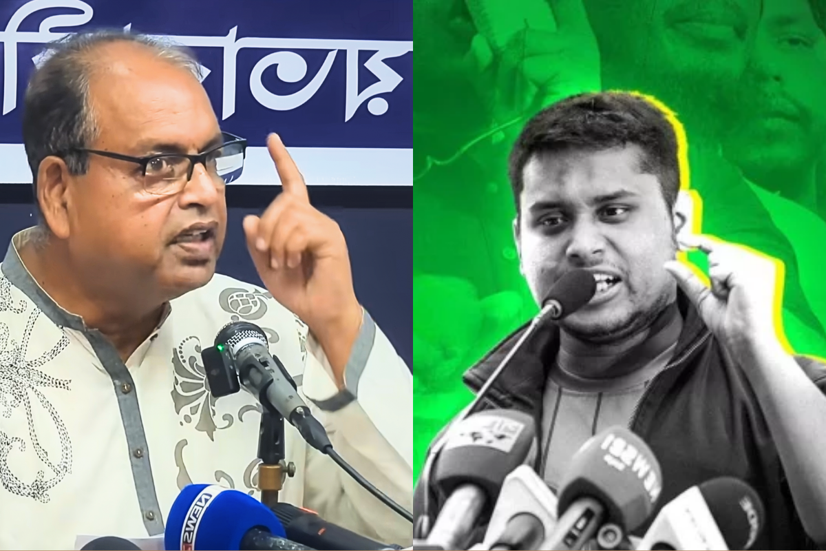 ‘বিএনপির প্রস্রাবের তোড়ে বঙ্গোপসাগরে গিয়ে পড়বা’– হাসনাত আবদুল্লাহকে দুদু