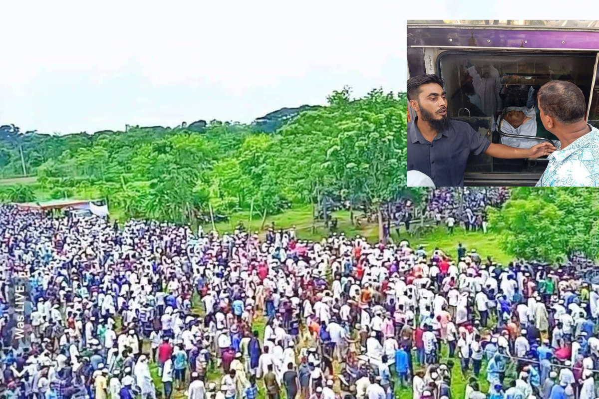 সাবেক হুইপ সোলায়মান হকের জানাজায় হাজার হাজার মানুষের ঢল