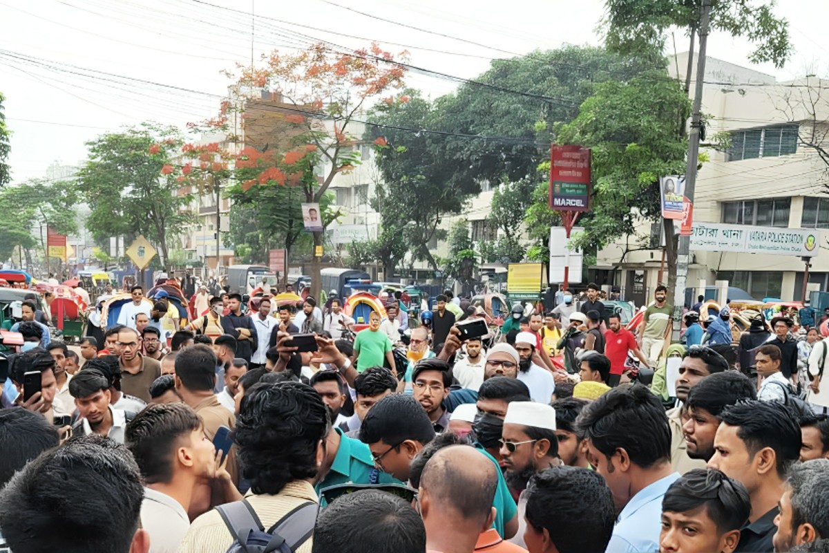 ৫ দফা দাবি না মানলে নতুনবাজার সড়কে অনির্দিষ্টকালের জন্য অবরোধ