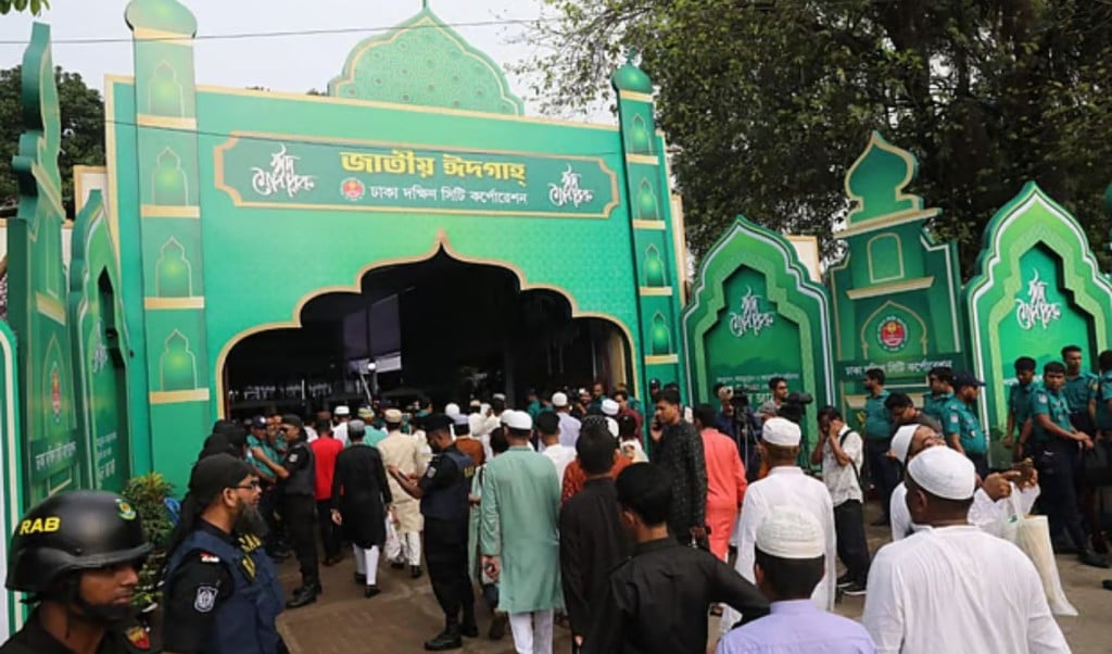 ঈদের জামাত 1749264394 জাতীয় ঈদগাহে অনুষ্ঠিত হলো ঈদুল আজহার প্রধান জামাত