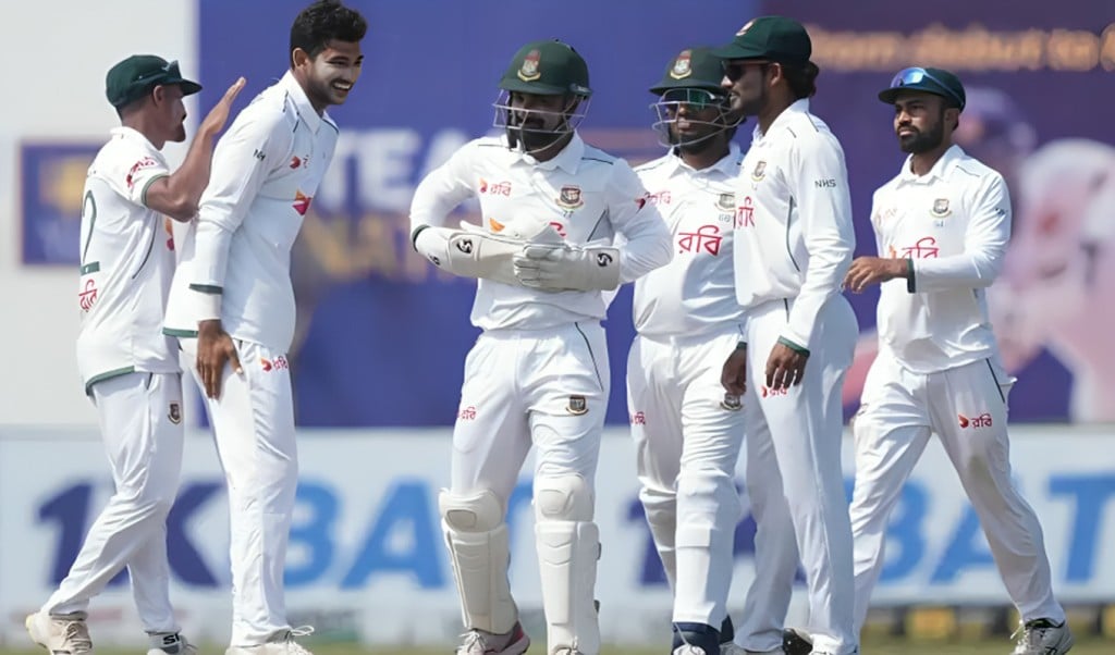 টাইগারদের ১০ রানের লিড 1750409774 বিরতির পর যেন ম্যাচের রঙ পাল্টে টাইগারদের ১০ রানের লিড
