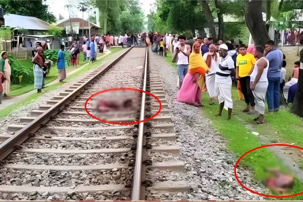 ট্রেনে কাটা পড়ে দুই মোটরসাইকেল আরোহীর মৃত্যু