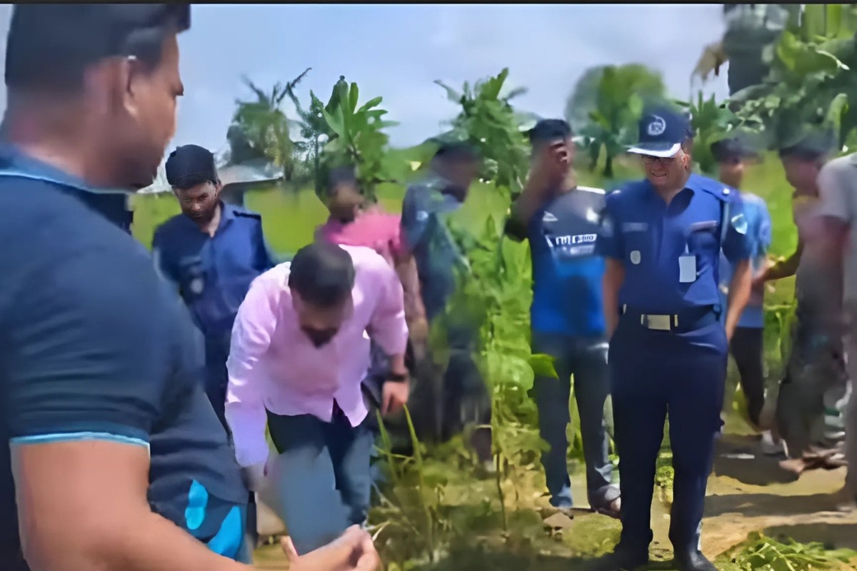 তিলখেতে মিলল অজ্ঞাত নারীর কঙ্কাল, মাথার খুলি ও পোশাক