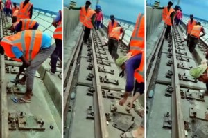 তুলে ফেলা হচ্ছে যমুনা সেতুর রেলপথ