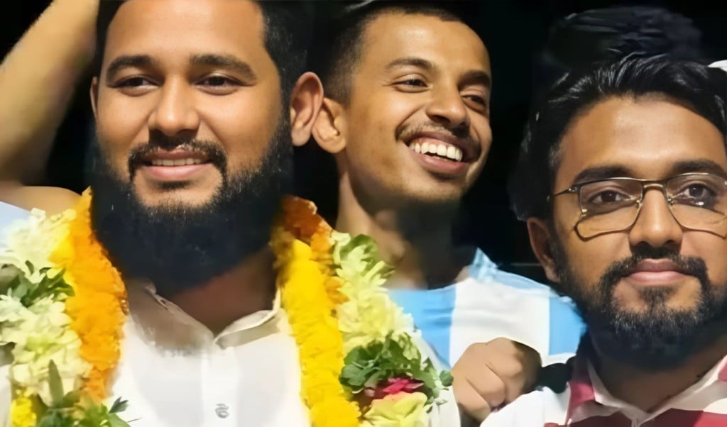 নারীকে লাথি মারা বহিষ্কৃত জামায়াত নেতাকে ফুলেল শুভেচ্ছা 1749188833 নারীকে লাথি মারা বহিষ্কৃত জামায়াত নেতাকে ফুলেল শুভেচ্ছা