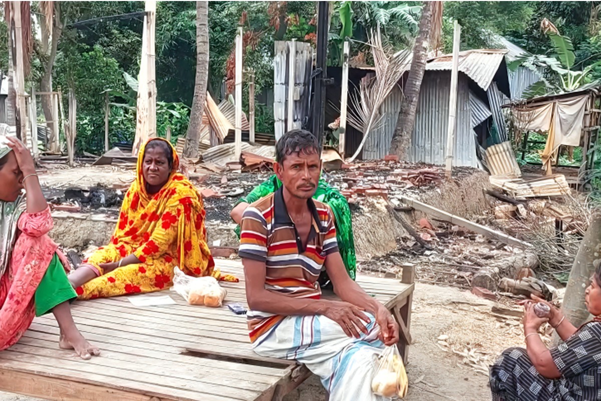ভাঙচুর, লুটপাট ও অগ্নিসংযোগে নিঃস্ব ভাঙ্গুড়ার ৭ পরিবার