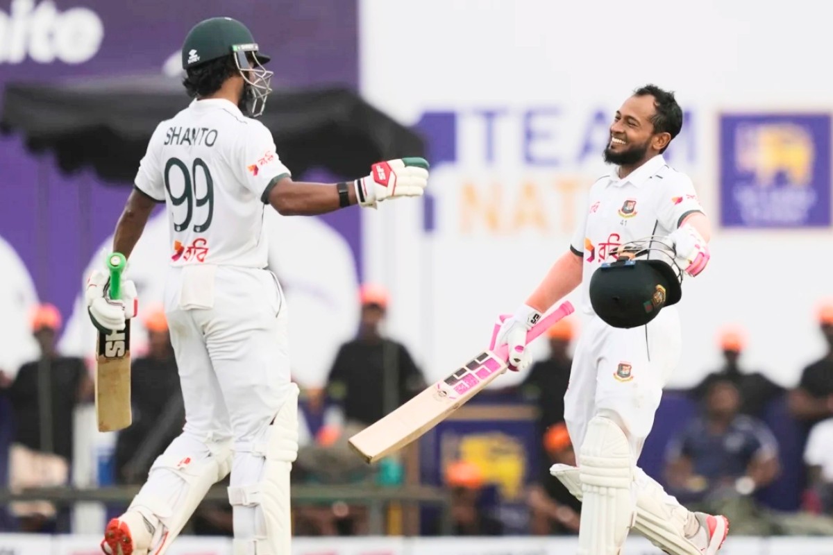 গলে শান্ত-মুশফিকের শতক যুগলবন্দি, টাইগারদের প্রথম দিনে রাজত্ব