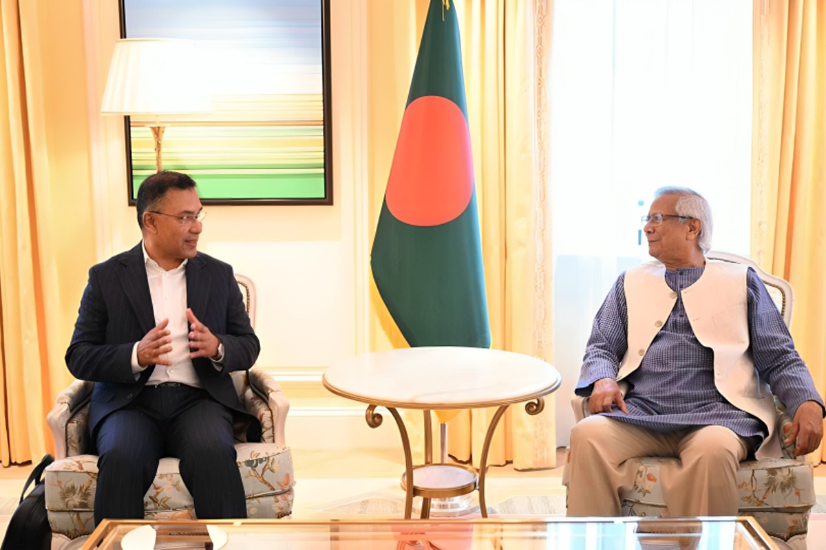 ড. ইউনূস ও তারেক রহমানের মধ্যে বৈঠক শেষ