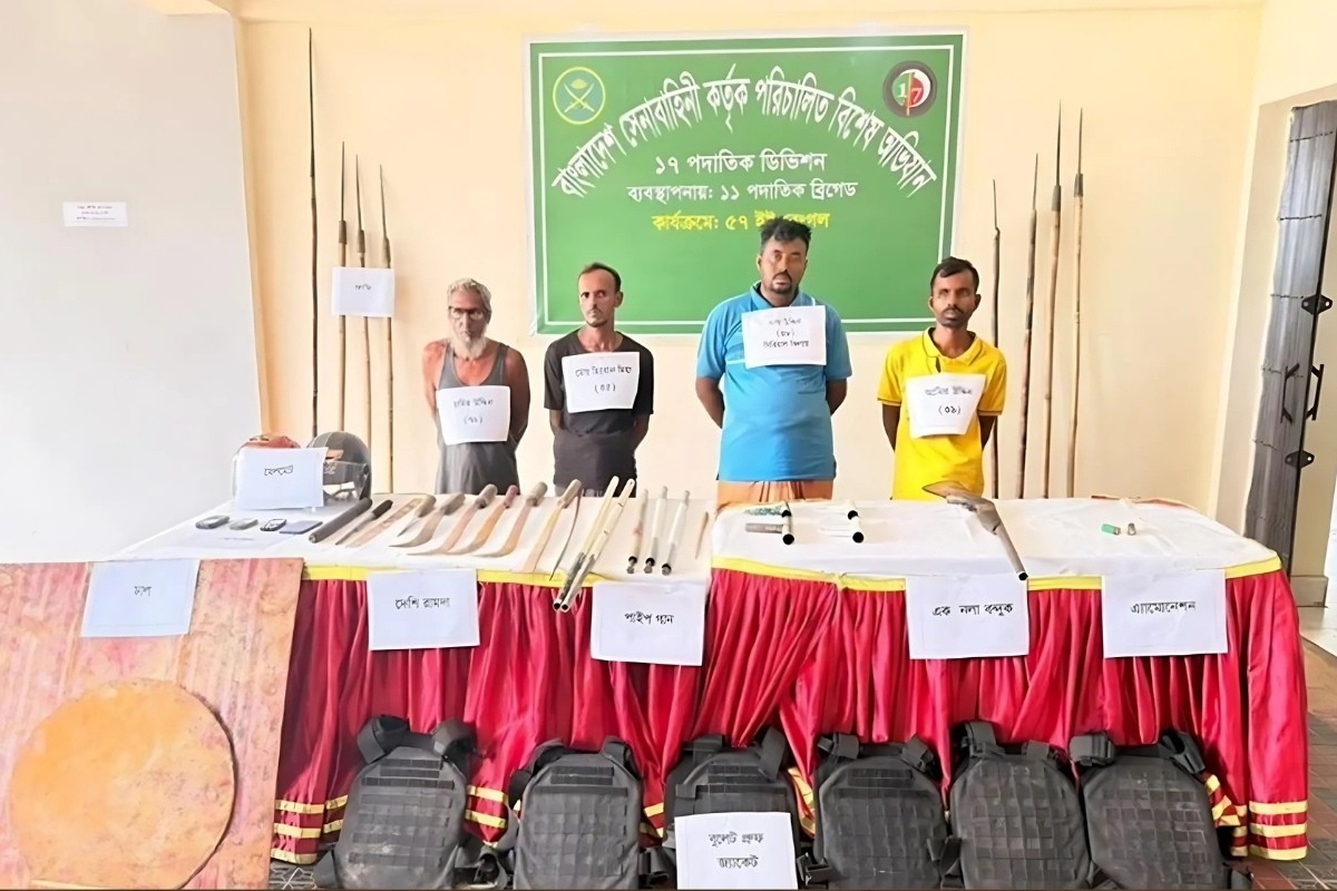 সুনামগঞ্জে যৌথ বাহিনী-সন্ত্রাসীদের গোলাগুলিতে নিহত ১, আটক ৪