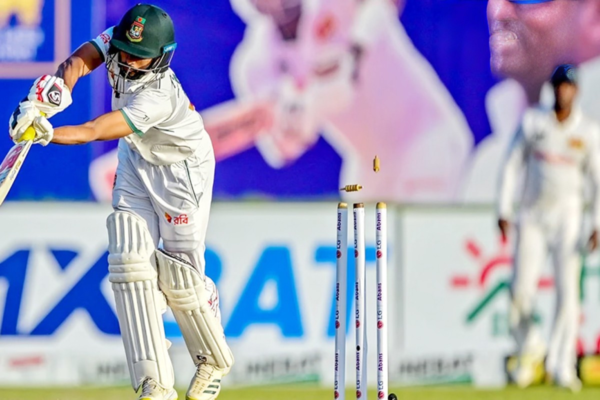 গলে কাঙ্ক্ষিত ৫০০ রানের গণ্ডি ছুঁতে পারলো না বাংলাদেশ