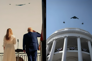 ইরানে বোমা ফেলা ’বি-২ বোম্বার’ হঠাৎ হোয়াইট হাউসের আকাশে