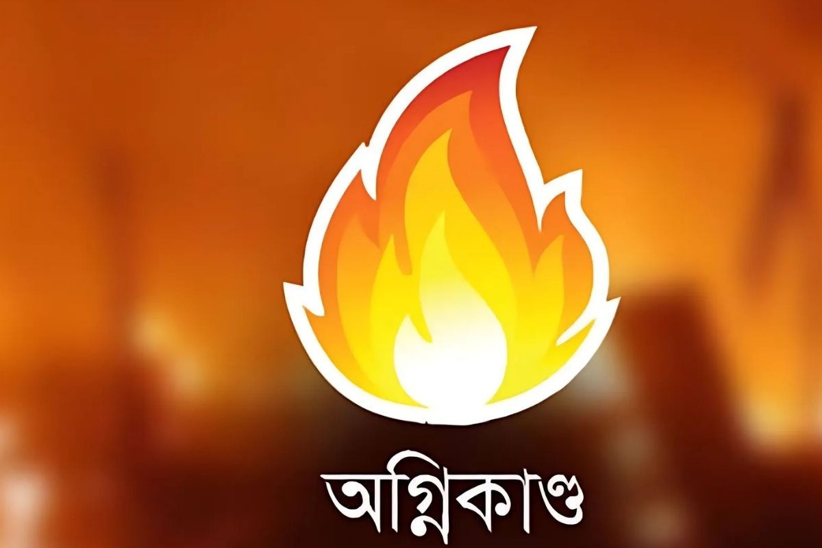 মুন্সীগঞ্জে ভয়াবহ আগুনে পুড়ে ছাই ১৯ দোকান