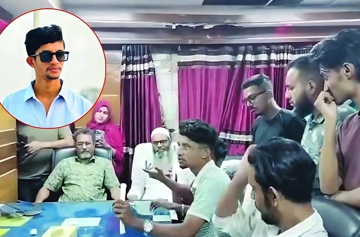 অন্য জায়গায় হলে প্রথমত গায়ে হাত দিই: থানায় সমন্বয়ক রিয়াদের হুমকি
