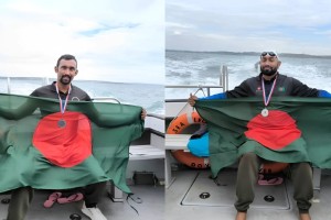 ইংলিশ চ্যানেল পাড়ি দিলেন বাংলাদেশি ২ সাঁতারু