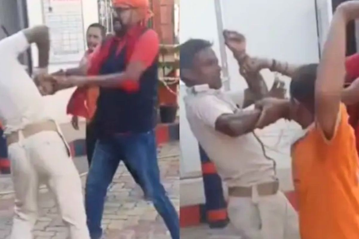 এক থাপ্পড় মেরে সাত থাপ্পড় খেলেন পুলিশ কর্মকর্তা