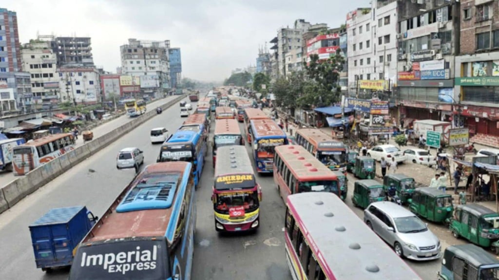 জামায়াতের সমাবেশ যাত্রাবাড়ীর ঢাকা চট্টগ্রাম মহাসড়কে দীর্ঘ যানজট 1752901645 জামায়াতের সমাবেশ, যানজটে নাকাল রাজধানীবাসী