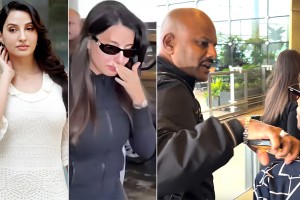 এয়ারপোর্টে অশ্রুমাখা চোখে নোরা ফাতেহি, কী এমন হয়েছিলো?