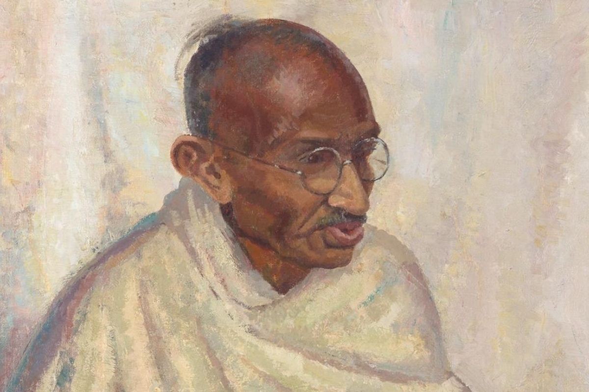 মহাত্মা গান্ধীর বিরল তৈলচিত্র আড়াই কোটি টাকায় নিলামে বিক্রি