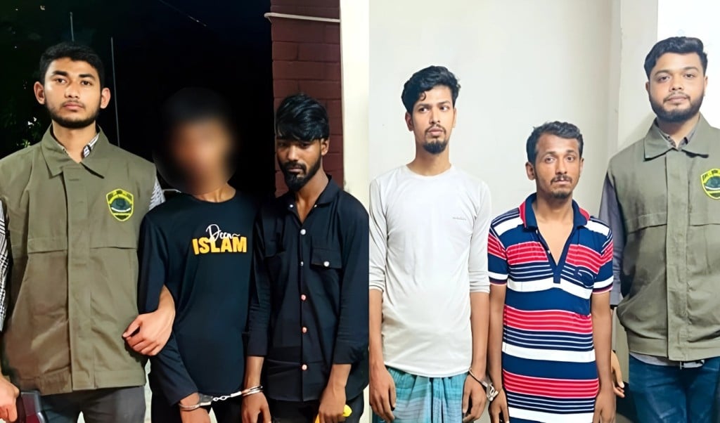 রাজধানীতে ‘পানি রুবেল গ্যাংর ৫ সদস্য গ্রেপ্তার 1752473576 রাজধানীতে ‘পানি রুবেল গ্যাং’র ৫ সদস্য গ্রেপ্তার
