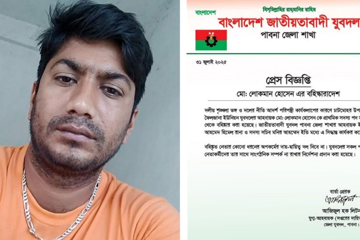 ঋণখেলাপির মামলা করায় ব্যাংকে হামলা, সেই যুবদল নেতা বহিষ্কার