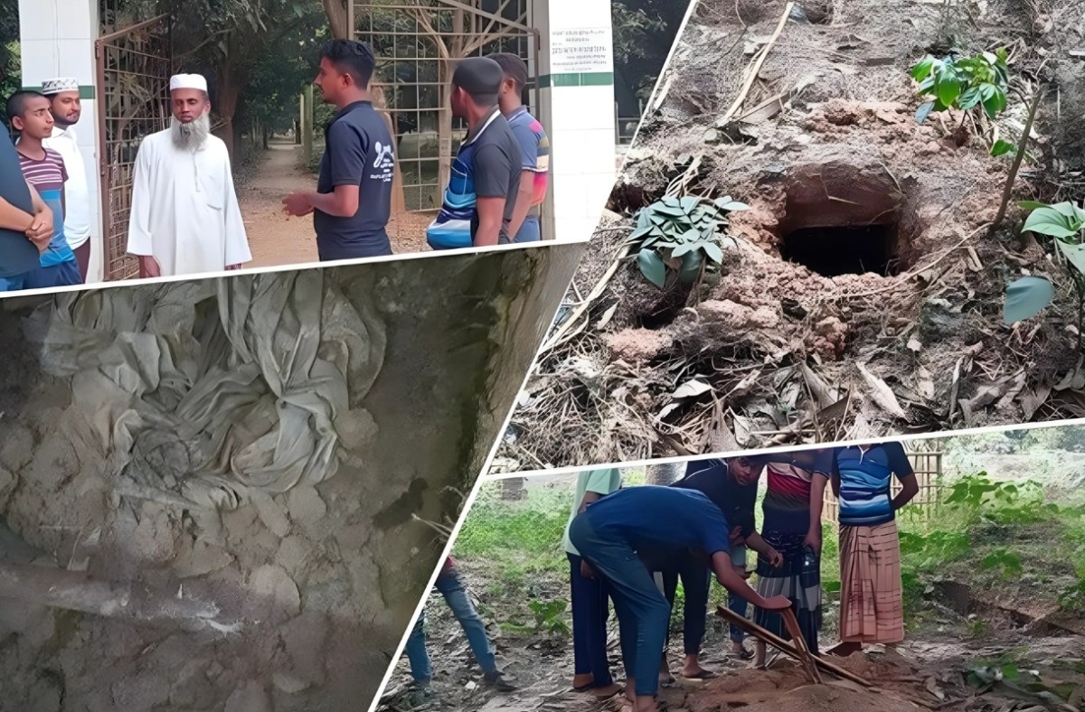 সিরাজগঞ্জে কবরস্থান থেকে সাত কঙ্কাল উধাও
