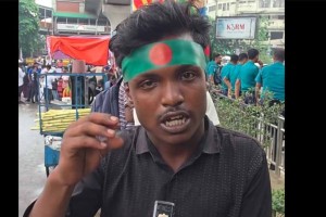 কেন শাহবাগ অবরোধ করেছেন জানেন না এই ‘জুলাই যোদ্ধা’