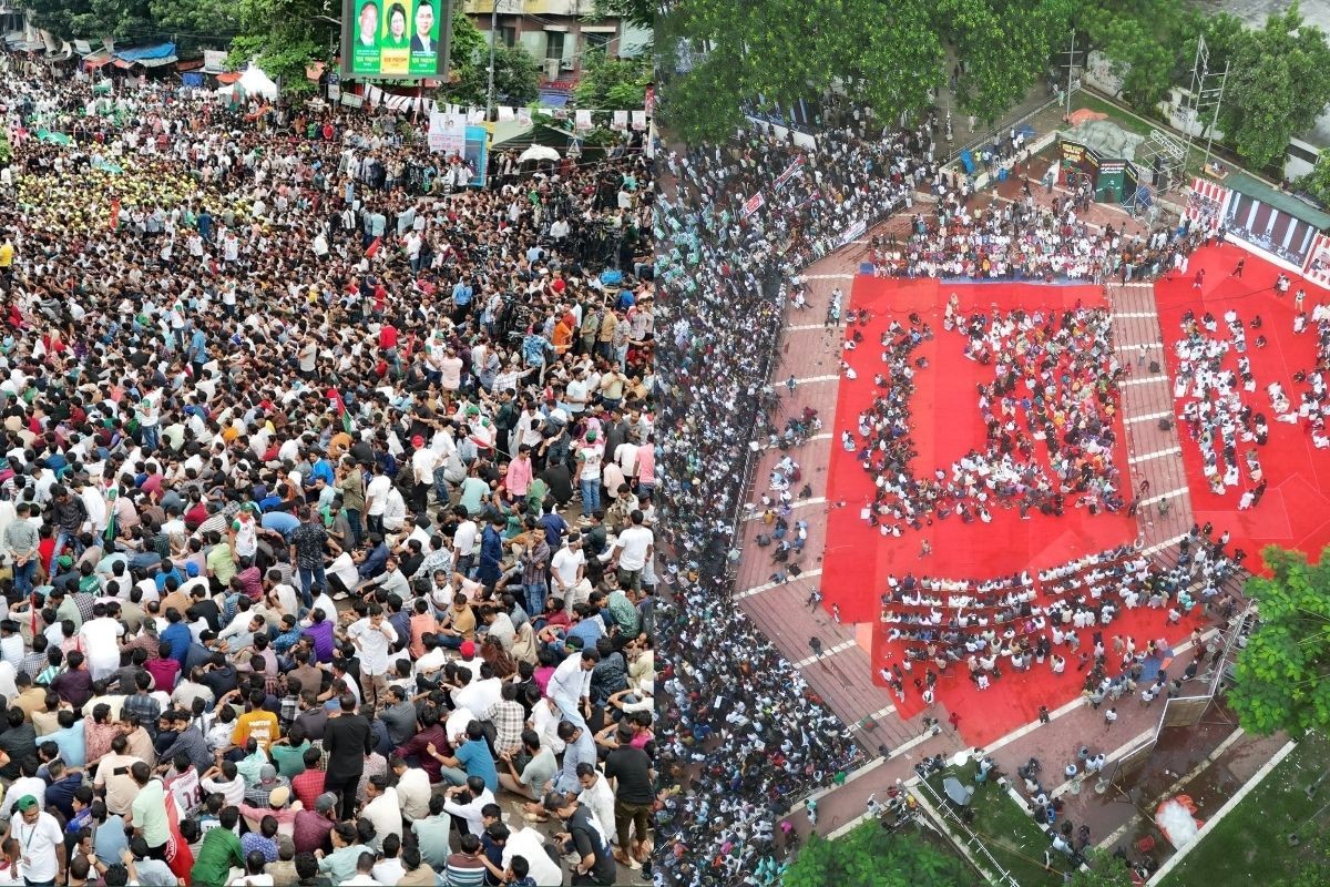 ছাত্রদলের লোকারণ্যে ম্লান এনসিপির ইশতেহার সমাবেশ