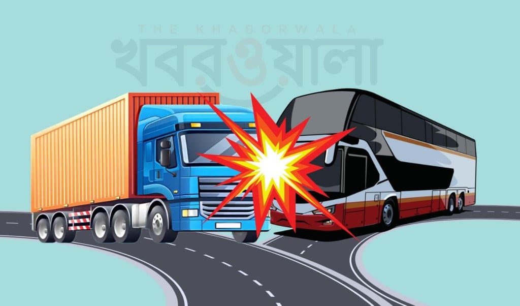 ঝিনাইদহে বাস ট্রাক সংঘর্ষে আহত ১৫ 1755749500 ঝিনাইদহে বাস-ট্রাক সংঘর্ষে আহত ১৫