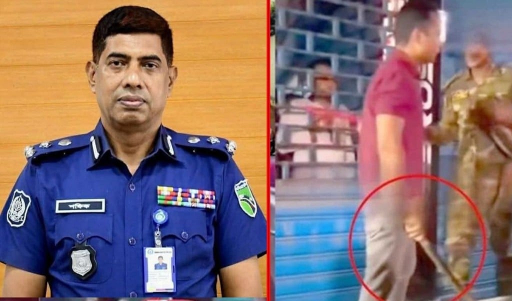 ডিএমপির ডিবিপ্রধান 1756540955 মেরুন রঙের পোশাক পরিহিত যুবক ডিবির কেউ নয়: ডিএমপির ডিবিপ্রধান