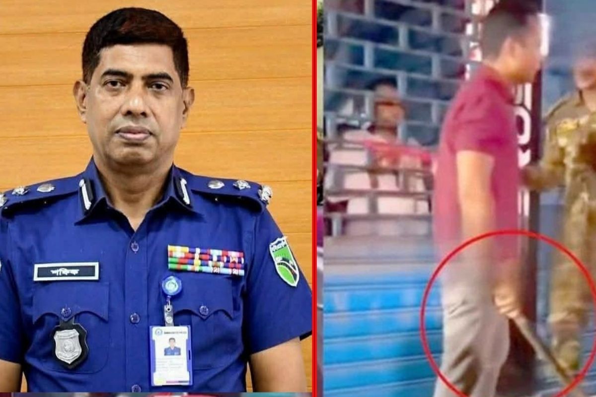 মেরুন রঙের পোশাক পরিহিত যুবক ডিবির কেউ নয়: ডিএমপির ডিবিপ্রধান
