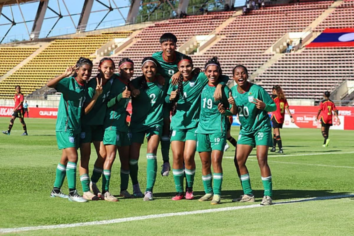 তৃষ্ণার হ্যাটট্রিক, পূর্ব তিমুরকে ৮-০ গোলে বিধ্বস্ত করেছে বাংলাদেশের মেয়েরা