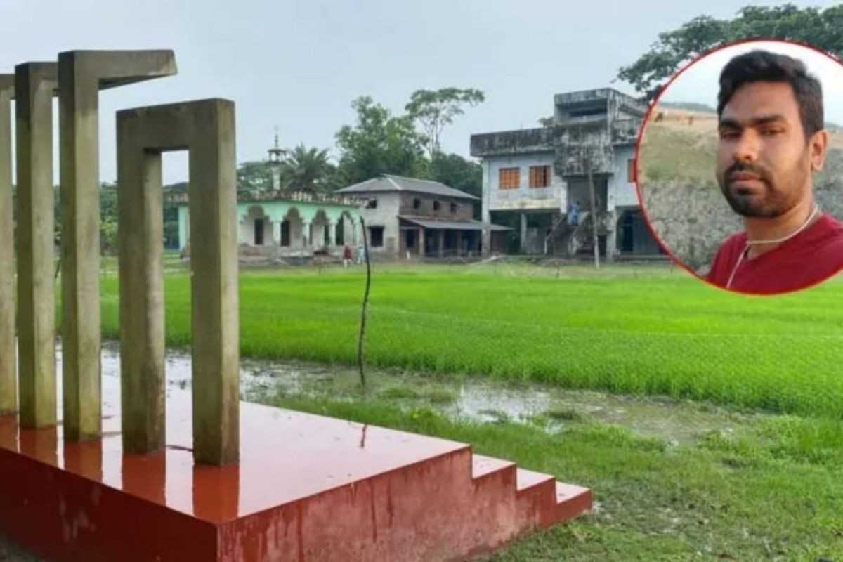 মাদ্রাসার মাঠে বীজতলা তৈরি করলেন ম্যানেজমেন্ট কমিটির সভাপতি