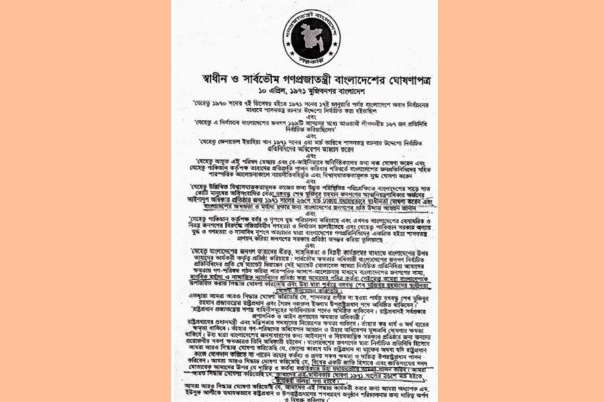 ‘জুলাই ঘোষণাপত্র’ ও ‘স্বাধীনতার ঘোষণাপত্র’-এর সাংবিধানিক ভিত্তি এক নয়’